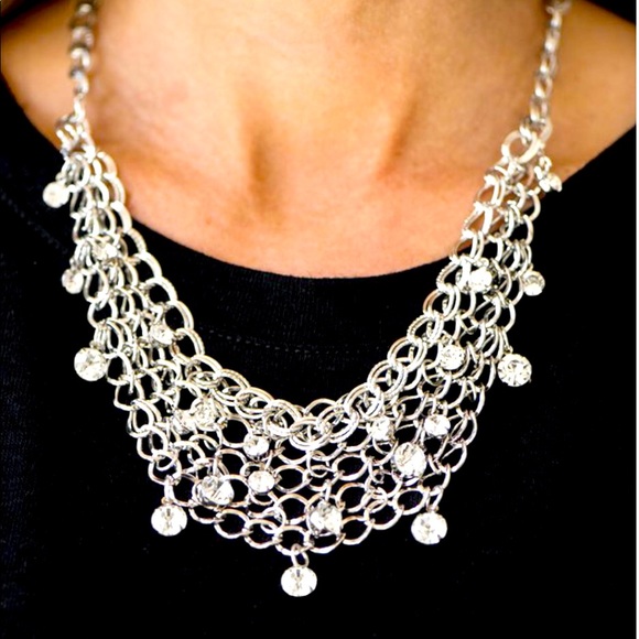 Fishing For Compliments - Silver Necklace